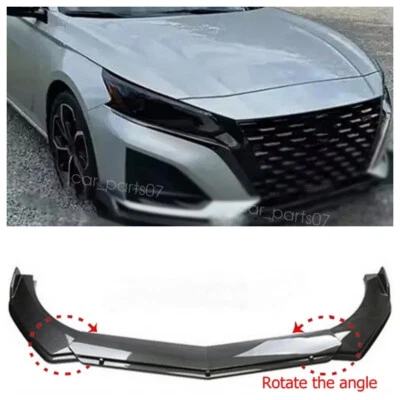 Carbon Style For Nissan Altima 2019-23 Front Bumper Lip Spoiler Splitter Kits US Foto 1 de 4