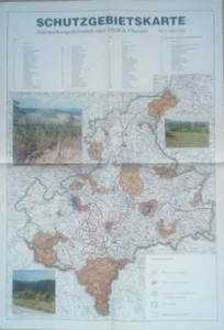 Schutzgebietskarte Verwaltungsbereich StUFA Plauen 1992 1:200000 - Bild 1 von 3