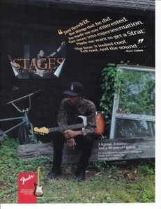1994 Fender Stratocaster 40th Anniversary Print-Ad / Jimmy Hendrix-Eric Gales - Picture 1 of 1
