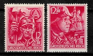 German Reich 1945 ☀ Elite Storm Trooper Mi.- 909/10 ☀ MNH set - Picture 1 of 2