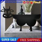 Waterproof Cow Toilet Roll Holder Black Cows Paper Holder for Bathroom Ornaments