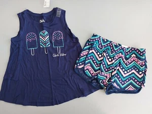 NWT Justice Girls Outfit Popsicle Top - Shorts Size 6 7 - Picture 1 of 1
