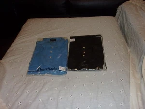 Lot2 Inner Harbor Polo No Logo Collared Short Sleeve Shirts NEW 1 black 1 Blue L - Picture 1 of 7
