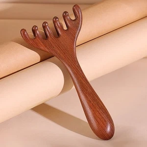 Five Claw Design Gold Sandalwood Massager for Ultimate Relaxation Experience - Photo 1/43
