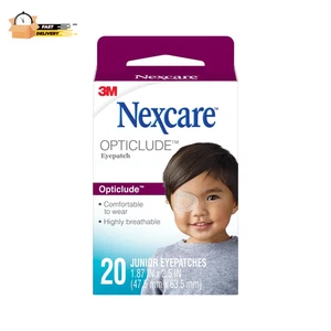 Opticlude Orthoptic Comfort Eyepatch, Junior Eyepatches, 20 Count - Foto 1 di 12
