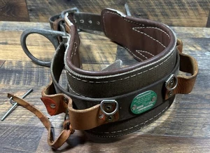 Buckingham Leather Lineman’s Climbing Belt Size 22, DRS 474s - Picture 1 of 7