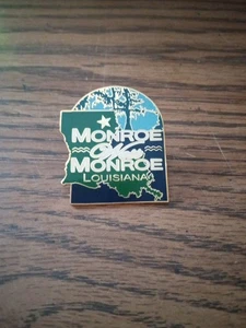 Monroe West Monroe Louisiana Lapel Pin - Picture 1 of 4