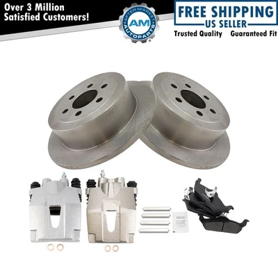 Rear Brake Calipers Ceramic Pads & Rotors Fits 2003-2004 Dodge Dakota — 第 1/4 张图片