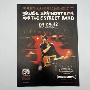 Bruce Springsteen Apollo Theater 2012 Print Ad 7"x10" E Street Band AD ONLY - Picture 1 of 2