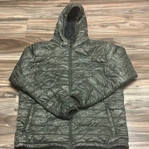 Columbia Men Jacket L Hooded Camo Omni-Heat Full Zip Mock Neck Warm Tech Puffer - Picture 1 of 14