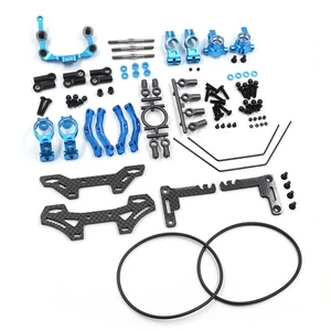 Yeah Racing Aluminum & Carbon Conversion Kit For Tamiya TT SRX Car #TATT-S08BU - Picture 1 of 8