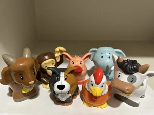 Konvolut verschiedene Mattel Fisher Price Little Farm Zoo Tiere Schwein Dienstplan Hund Affe - Bild 1 von 21