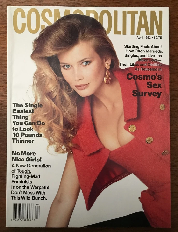 Claudia Schiffer - Cosmopolitan - April 1993, Bridget Fonda, Michael Caine - Image 1 of 4