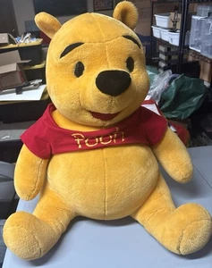 Disney Winnie The Pooh Vintage LARGE JUMBO 27" inch Plush Stuffed Bear Quality - Picture 1 of 3