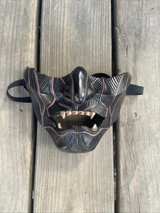 Halloween Ghost of Tsushima Sakai Cosplay Mask Half Face Resin Samurai Costume - Picture 1 of 2