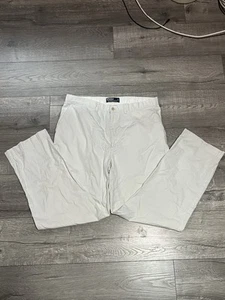 VTG 90s Polo Ralph Lauren White Preppy Light Weight Pants Men Size 36/32 - Picture 1 of 5