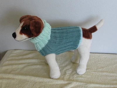 Suéter tejido a mano para perros mascotas - Verdes mixtos Foto 1 de 4