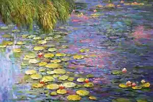 Monet, Seerosen - Leinwandbild mit oder ohne Keilrahmen, verschiedene Größen - Bild 1 von 1