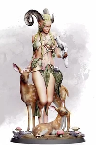 1/24 Resin Figuren Modell Fantasy Goat Girl ungebaut unbemalt - Bild 1 von 2