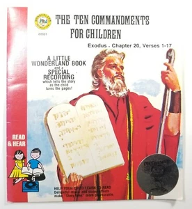 Ten Commandments for Children Book (no cassette) Wonderland Read & Hear E2D - Picture 1 of 4