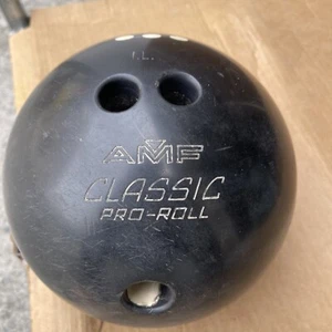 AMF Class Pro - Roll Vintage 3 Dot Classic Rubber Bowling Ball With Carry Bag - Picture 1 of 4