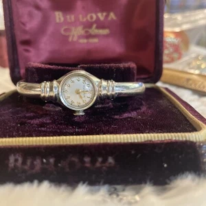 Vintage Bulova American Girl Watch 10k Gold Filled Works Great wind 17 jewels - Picture 1 of 12