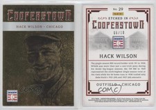 2015 Panini Cooperstown Etched in Cooperstown Gold /10 Hack Wilson #29 HOF