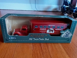 Ertl Anheuser Busch 1941 Tractor Trailer/Bank - Clydesdales (1993) #9553 NIB - Picture 1 of 6