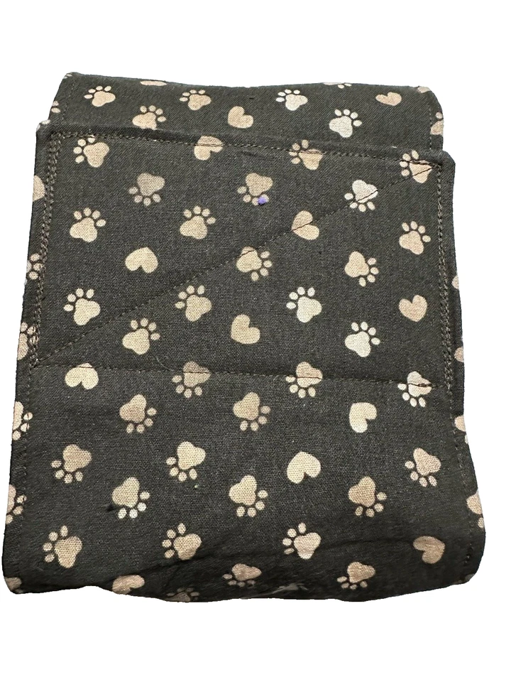 Pañal contorneado con banda para el vientre para perro cachorro forrado de franela masculina 8” x 3” PATA MARRÓN Foto 1 de 4