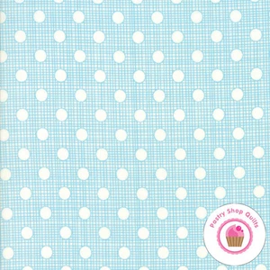 WING and LEAF Blue Dots 10067 11 Gina Martin & Moda QUILT FABRIC - Picture 1 of 2