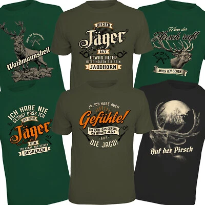 Jäger T Shirt Sprüche Shirts Jagd  Wild Förster Wald Geschenk Männer Weihnachten - Bild 1 von 2