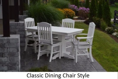 A&L Furniture Co. Amish-Made Poly 5pc Dining Set - Table & Classic Chairs - Image 1 of 2
