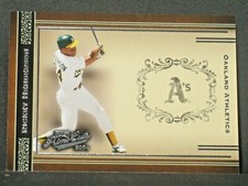 Rickey Henderson 2004 Playoff Prime Cuts #44 (521/949) Oakland Athletics A's