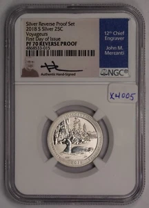 2018-S 25c Silver Quarter - NGC PF 70 Reverse PF - Voyageurs - Mercanti - X4005 - Picture 1 of 4