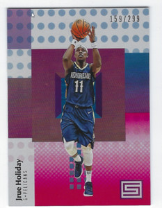 JRUE HOLIDAY 2017-18 PANINI STATUS NBA RED PARALLEL /299