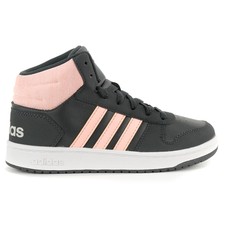 Adidas Kids Hoops Nid 2.0 Girl's Shoes Carbon/Hazcore/Greone DB1474 NEW