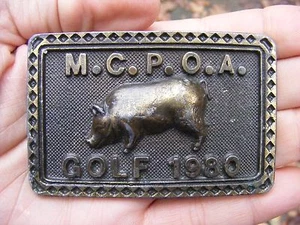 De colección POLICÍA MONTEREY Hebilla de Cinturón 1980 Oficial de Paz California COPS Sargento RARO EN MUY BUENA CONDICIÓN+ - Imagen 1 de 4