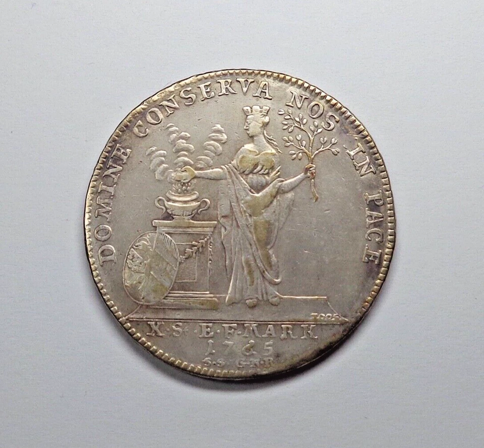 1765 Germany - Nuremberg AR Thaler, KM-347. - Image 1 of 2