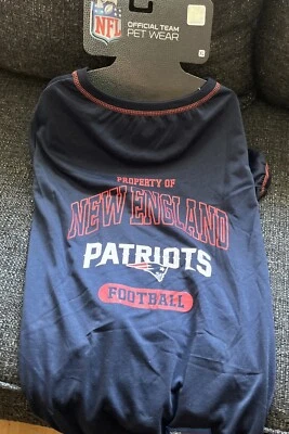 Camiseta NFL Pet. Camiseta con licencia para perros XL New England Patriots Foto 1 de 4