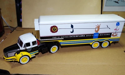 BERLIET TLM INTERFLORA SEMI REMORQUE D'EXCEPTION 1/43 COMME NEUF BOITE plastique - Photo 1/4