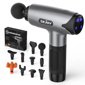 30 Speeds Massage Gun with 10 Heads Percussion Massager Deep Tissue Muscle Relax - Picture 1 of 13