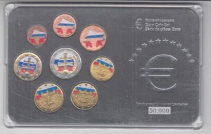 Eslovaquia KMS 2009 monedas de color parcialmente coloreadas - Imagen 1 de 2