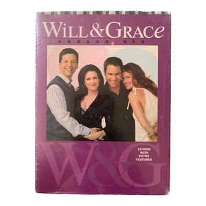 Will & Grace Season Six 6 Complete Sixth Season DVDs + Extra Features NEW SEALED - Picture 1 of 5