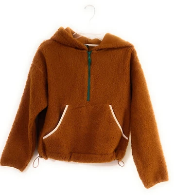 Wild Fable - Chaqueta Sherpa Anorak Para Mujer Talla XS Media Cremallera - Color Óxido NUEVA Foto 1 de 4