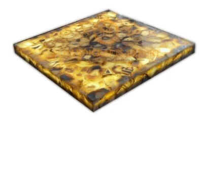 24" Agate Marble Coffee center Console Table Top  Random Agate Art Hallway Decor - Image 1 of 3