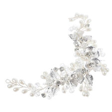 Bridal Hair Vine Crystal Headband Pearl Accessory for Brides-