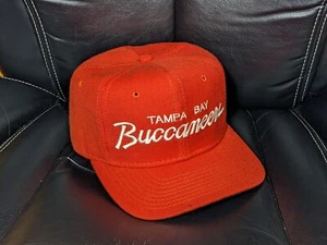 Vintage Tampa Bay Buccaneers Sports Specialties Wool Single Line Script Snapback - Picture 1 of 14