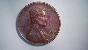 1960d Brown Large Date Lincoln Penny FS-101 Variety "D over D" Mint Mark, FS-501 - Picture 1 of 10