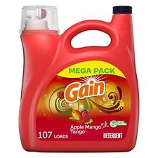 Gain Aroma Boost Liquid Laundry Detergent Apple Mango Tango Scent 107 Loads