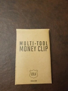 Fabfitfun Izola Mens Multi Tool Money Clip Silver New in Package - Bild 1 von 4